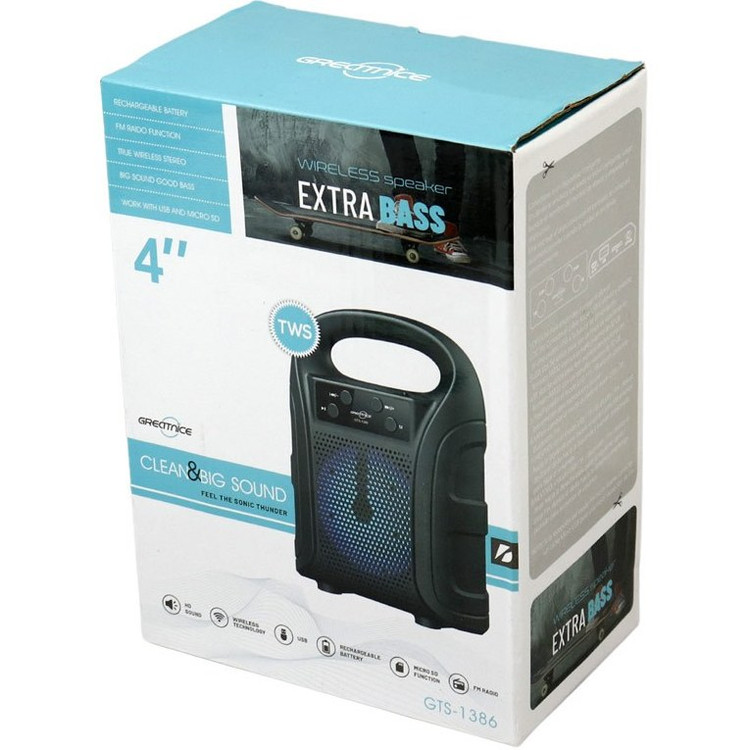 اسپیکر بلوتوثی قابل حمل گریت نایس مدل GTS-1386