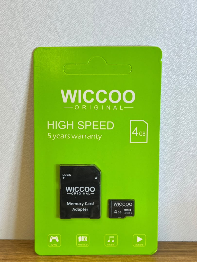 کارت حافظه WICCOO مدل U3 ظرفیت 4 گیگابایت