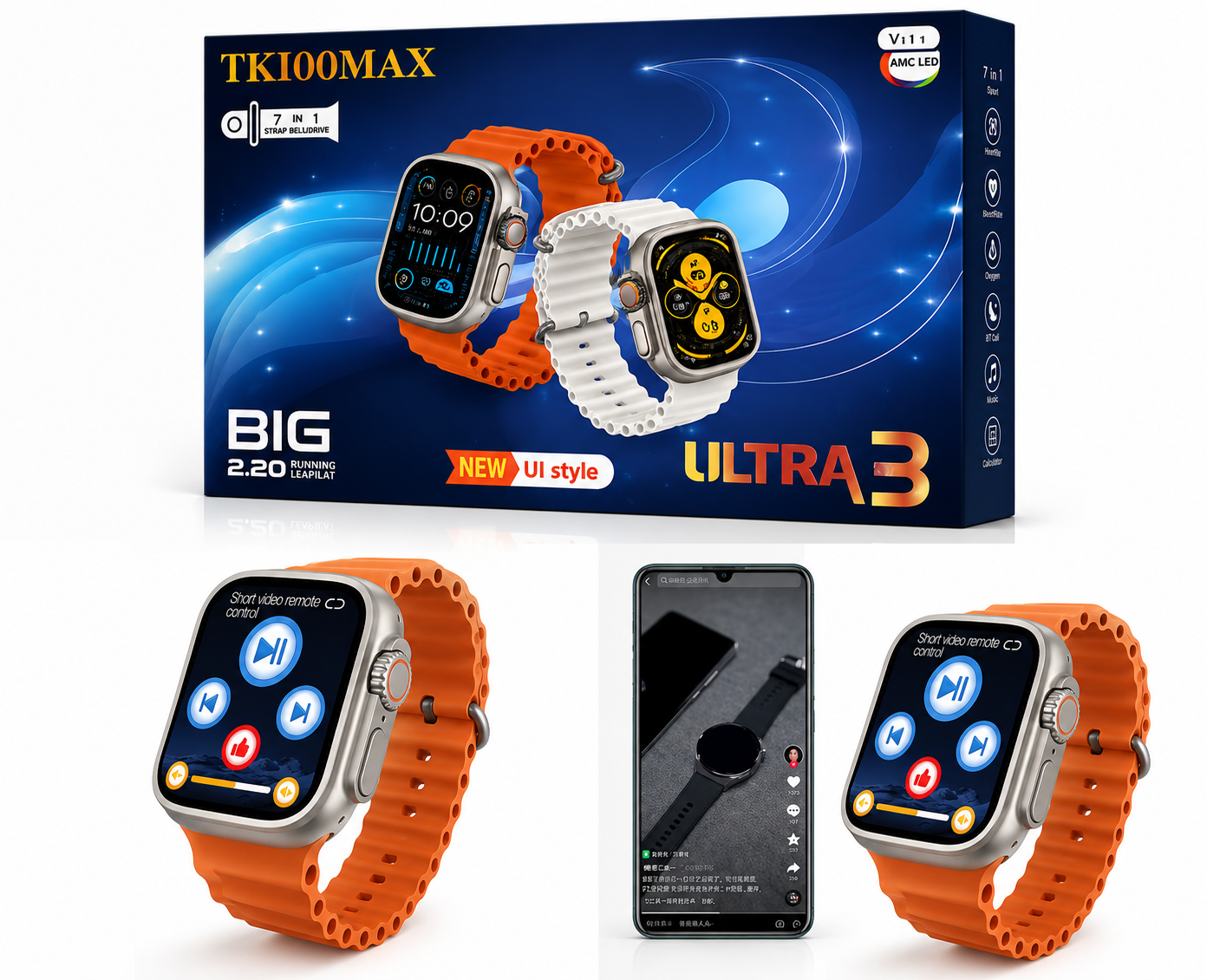 ساعت هوشمند TK100MAX Ultra 3