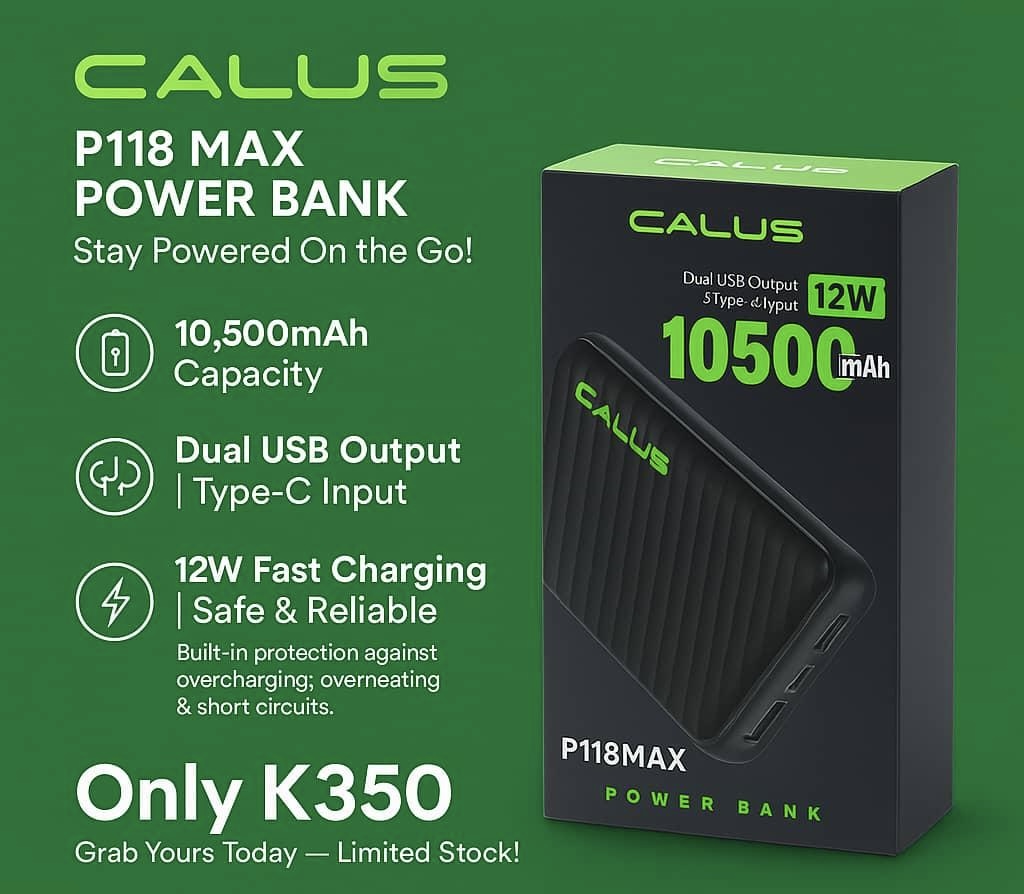 پاوربانک CALUS P118 MAX با ظرفیت 10500