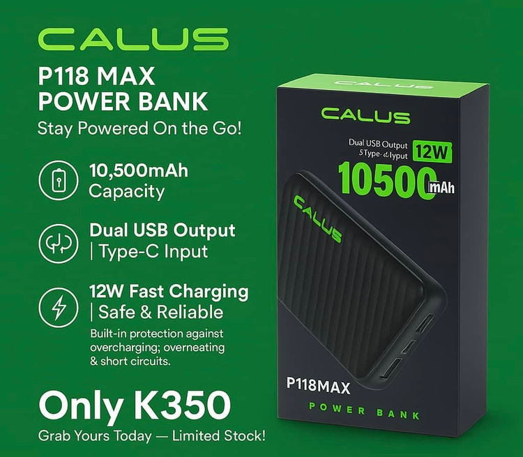 پاوربانک CALUS P118 MAX با ظرفیت 10500