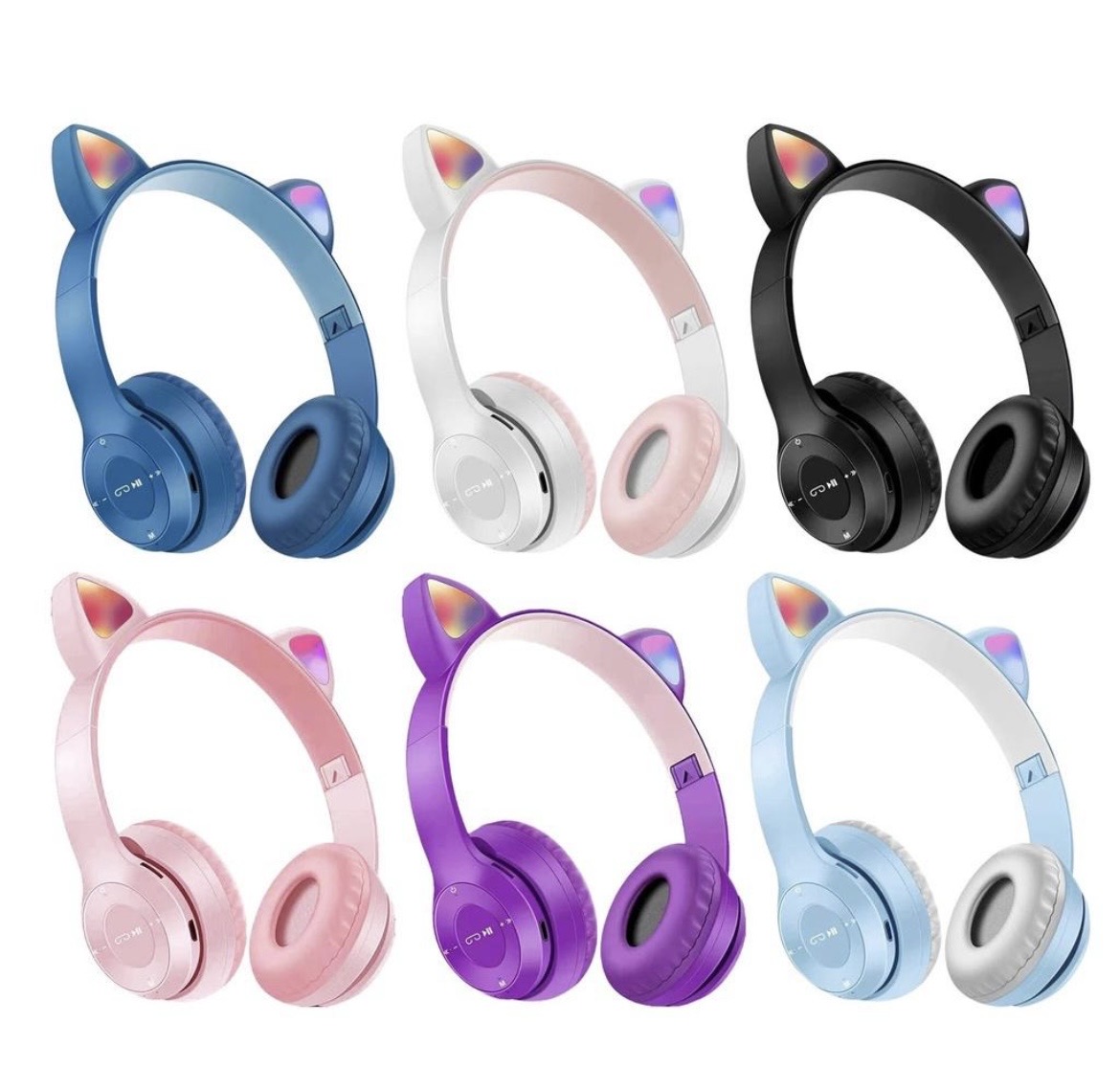 هدفون بلوتوثی گربه‌ای  MZ-023 RGB