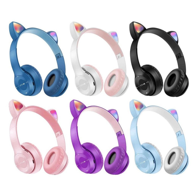هدفون بلوتوثی گربهای MZ-023 RGB